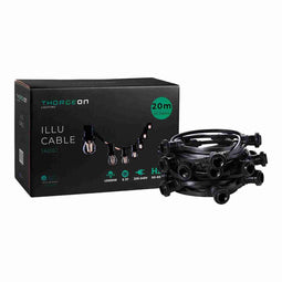 Lichtsnoer Thorgeon Zwart 2000 W 20 m 40