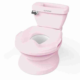 INGENUITY Mini Toilet voor Meisjes met Kind Toiletverkleiner Inclusief, Muzikale Spoeling