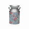 Vaas Versa Blauw Metaal Blommor 13 x 15,5 x 21 cm