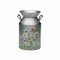 Vaas Versa Grijs Metaal Blommor 13 x 15,5 x 21 cm