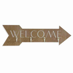 Wandkapstok Versa Welcome Hout MDF 4 x 14,5 x 48 cm