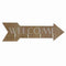 Wandkapstok Versa Welcome Hout MDF 4 x 14,5 x 48 cm