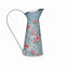 Vaas Versa Blauw Metaal Blommor 16 x 28 x 22 cm