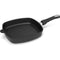 AMT Gastroguss Vierkante grillpan - 28 cm - BBQ rhombus grilloppervlak - Lotan® antiaanbaklaag -...