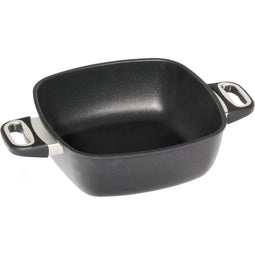 AMT Gastroguss Diepe vierkante pan - Handgegoten aluminium - 26 x 26 x 9 cm - Geschikt voor indu...
