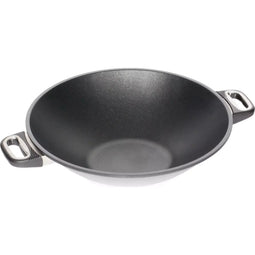 AMT Gastroguss Grote wokpan met zijhandvatten - Geschikt voor inductie - 36 cm - 4,3 liter