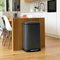 Pedaal keukenprullenbak - GREENWICH - KITCHEN MOVE - 40L - Design - Mat grijs in RVS
