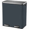 Keukenprullenbak met selectief sorteerpedaal - MAJOR - KITCHEN MOVE - 60L (2x30L) - RVS - Mat grijs