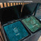 Keukenprullenbak met selectief sorteerpedaal - MAJOR - KITCHEN MOVE - 60L (2x30L) - RVS - Mat grijs