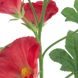 Nova nature - Alcea spray red 102 cm kunstbloem