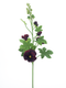 Nova nature - Alcea spray burgundy 102 cm kunstbloem