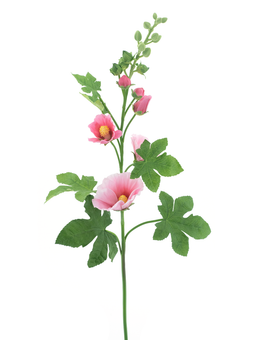 Nova nature - Alcea spray dark pink 102 cm kunstbloem