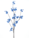 Nova nature - Prunus Malaga spray blue 126 cm kunstbloem