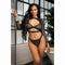 Ondergoed Set Fantasy Lingerie Zwart (S/M)