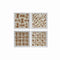 Set van 4 Schilderijen Home ESPRIT Modern 22 x 2 x 22 cm (4 Onderdelen)