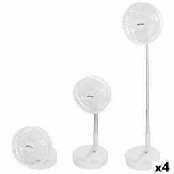 Opvouwbare Draagbare Ventilator Aktive Herlaadbaar (4 Stuks)