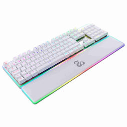 Toetsenbord Newskill NS-KB-GUNGNYR-GAT-RE Wit Qwerty Spaans QWERTY