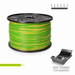 Single-line elektrische kabel Sediles Tweekleurig 400 m h07z1-k Spoel