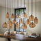 AnLi Style Hanglamp 5+5+5 rib glass