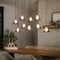 AnLi Style Hanglamp 5+4 tapse kap glas (G9)