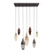 AnLi Style Hanglamp 4+3 cocoon mix glass