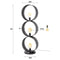 AnLi Style Vloerlamp 3L ring geperforeerd