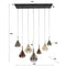 AnLi Style Hanglamp 4+3 wings mix glass