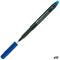 Permanente markeerstift Faber-Castell Multimark 1523 M Blauw (10 Stuks)