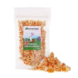 FACTORY HERBS Freeze-dried tomato - snack voor knaagdieren en konijnen - 10g
