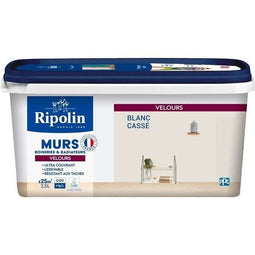 Decoratieve verf voor muren, houtwerk & radiatoren - RIPOLIN - 467079 - Gebroken wit - Fluweel -...