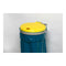 Afvalbak B400xD510mm 120 l deksel geel (KS) VAR