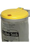 Afvalbak B400xD510mm 120 l deksel geel (KS) VAR