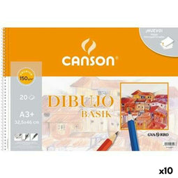Tekenblok Canson Basik Microgeperforeerd 20 Lakens A3 (10 Stuks)