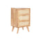 Ladenkast Home ESPRIT Natuurlijk Metaal Rubberwood 40 x 30 x 63 cm