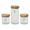 Set van 3 Potjes EDM 869702 Transparant