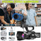 Videokamera 4K Camcorder mit Mikrofon 48MP Vlogging Kamera WiFi YouTube Kamera IR Nachtsicht 3