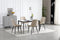 Eetkamerstoel BERA - beige - fluwelen zitting - 88x54x60 cm