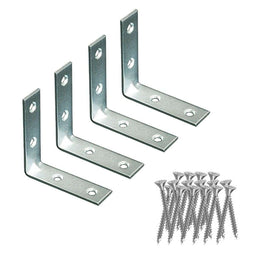 Hoeksteun EDM 86086 an02 Staal 8 x 8 x 1,5 cm 4 Stuks