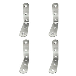 Hoeksteun EDM 86093 an24 Roestvrij staal 8 x 8 x 1,9 cm 4 Stuks