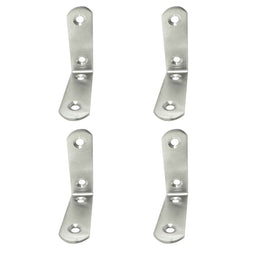 Hoeksteun EDM 86092 an24 Roestvrij staal 6 x 6 x 1,9 cm 4 Stuks