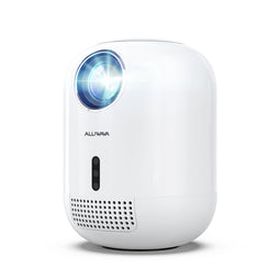 BeamerAutofocus/trapeziumcorrectie Draagbare beamer met 5G wifi en Bluetooth, mini-beamer, 4K native 1080p outdoor projector, thuisbioscoop, videobeamer compatibel met