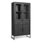 Liam Wandkast Zwart 90cm