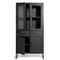 Liam Wandkast Zwart 90cm