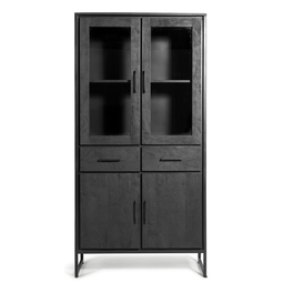 Liam Wandkast Zwart 90cm