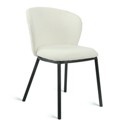 Eetkamerstoel Loa – Bouclé Ivoor