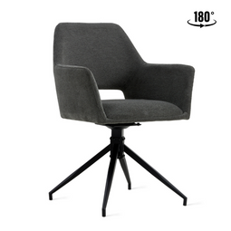 Eetkamerstoel Tess Linnen Antraciet