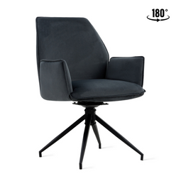 Eetkamerstoel Jill Velvet Charcoal