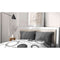 Set van 2 kussenslopen - HOME LINGE PASSION - 50 x 70 cm - Antracietgrijs