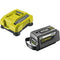 RYOBI RY36BK60B-160 36V lithiumbatterij - Geleverd met snellader - Oplaadtijd 70 minuten
