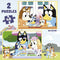Set van 2 Puzzels Educa Bluey 48 Onderdelen